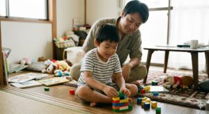 梅雨の室内遊び、1時間で脳を育てる