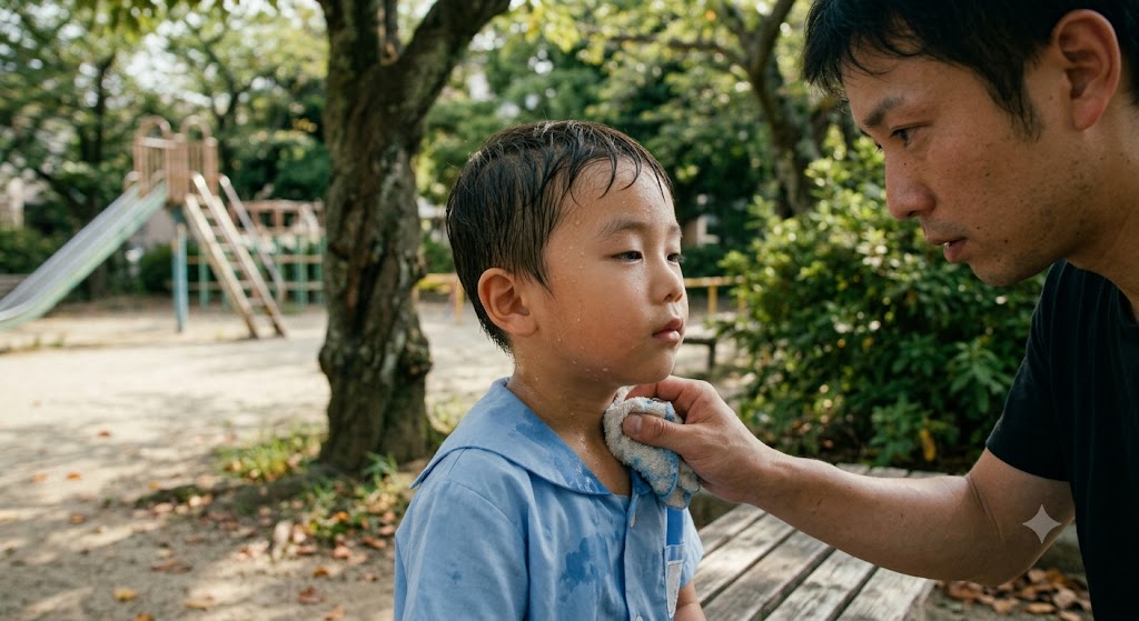 平熱高めは元気な証！3歳までの発汗体験が育む一生モノの「体温調節力」と汗ケア